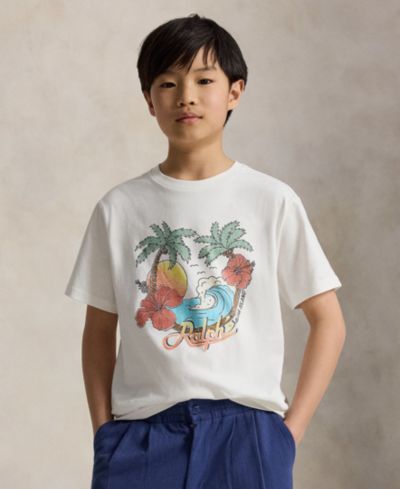 Футболка Polo Ralph Lauren Boys' 8-20 Short-Sleeve Jersey Graphic
