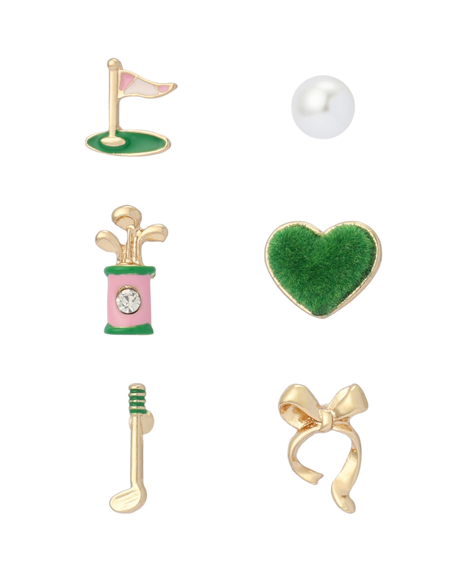 Набор серег-гвоздик Betsey Johnson Golf