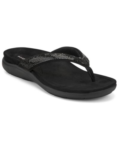 Easy Spirit Women's Wendi Embellished Thong Slip-On Sandals