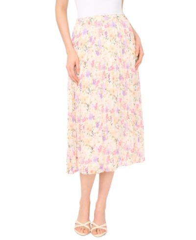 Женская миди-юбка CeCe Sunburst Pleat Detail