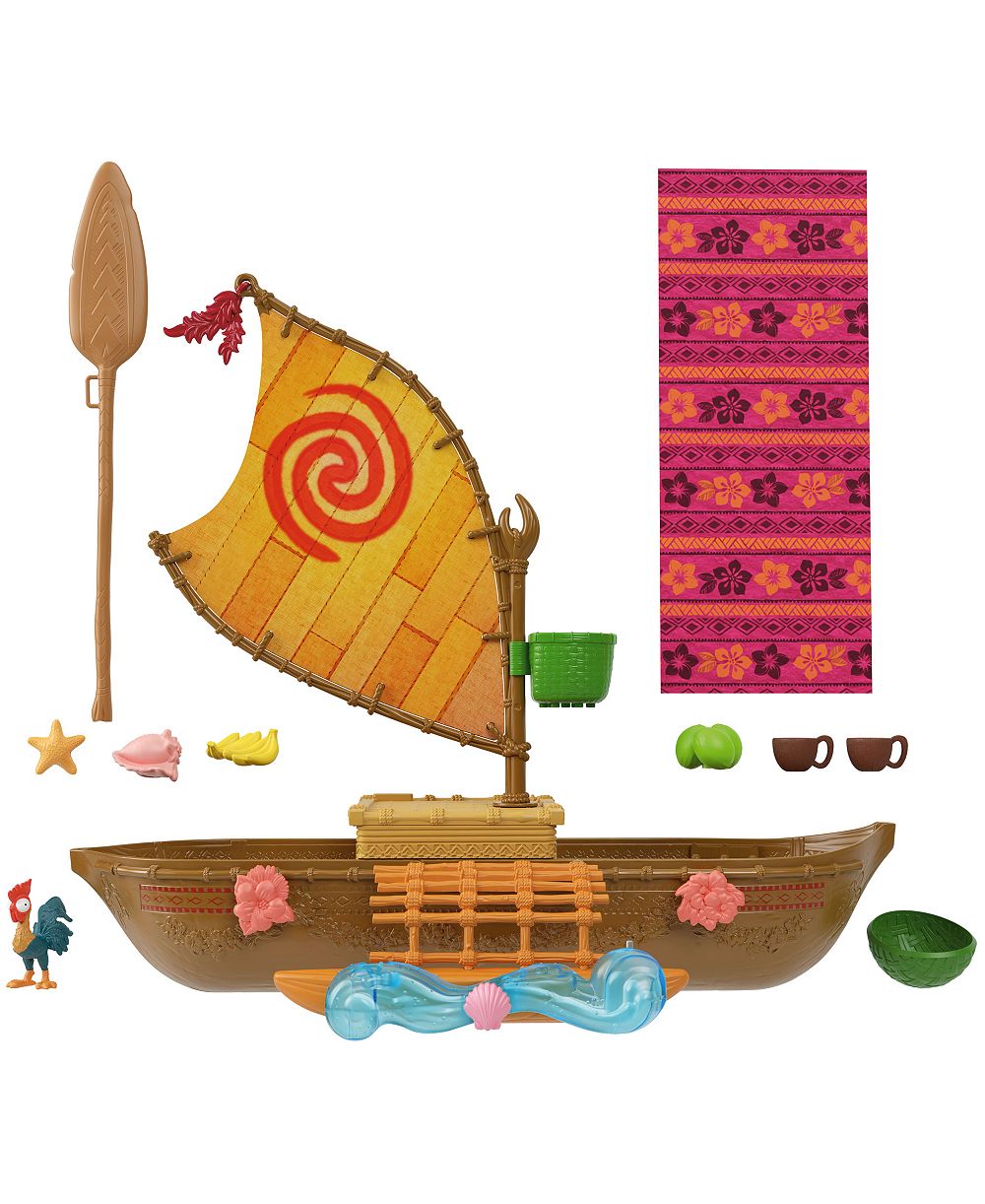 Игровой набор Disney Princess Moana Floating Outrigger-Style Canoe, возраст 3+