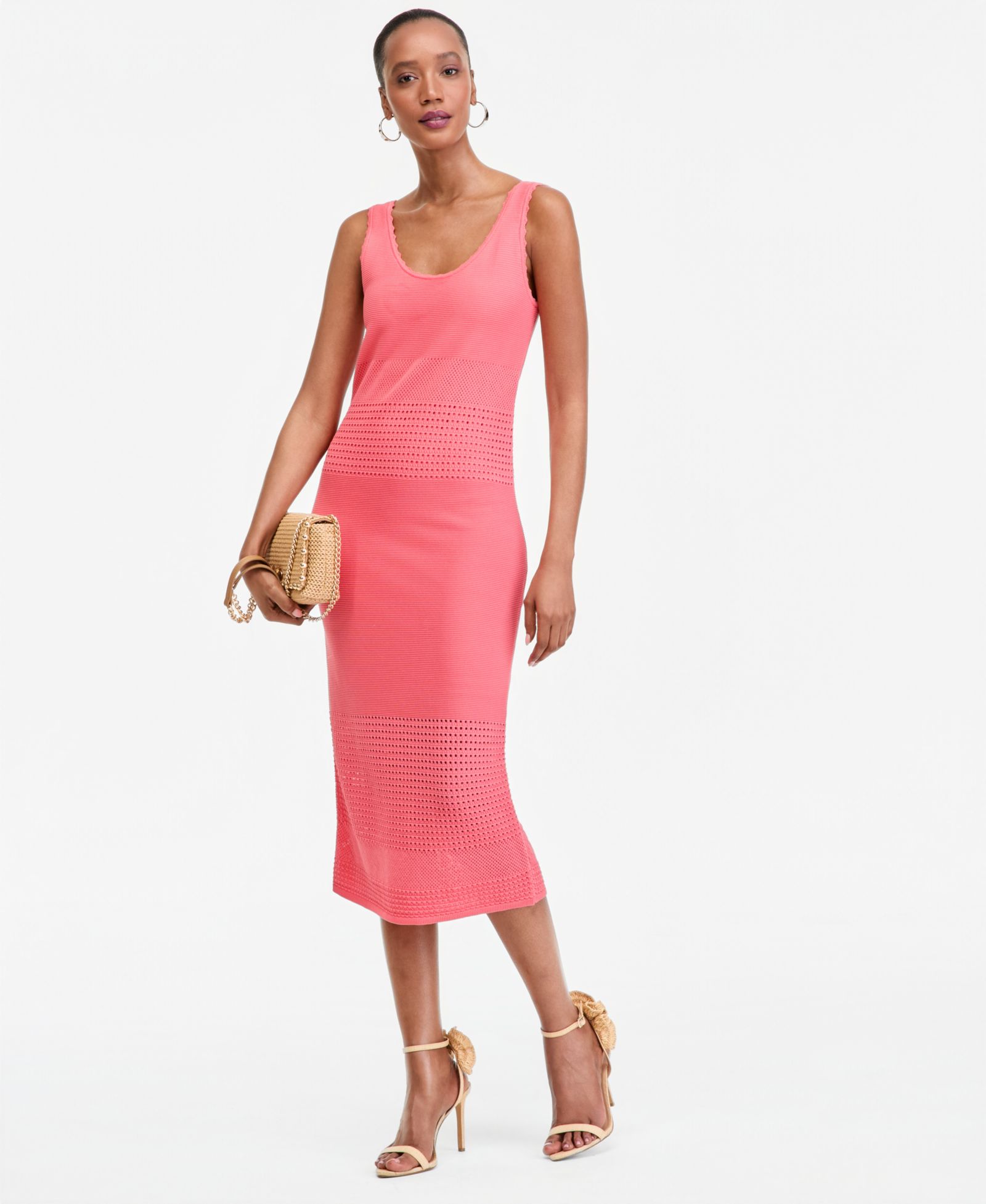 I.N.C. International Concepts Women's Sleeveless Open-Weave Sweater Dress, Macy's Exclusive