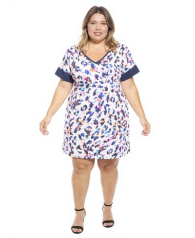 Женское платье-футболка Plus Size Abstract 24seven Comfort Apparel