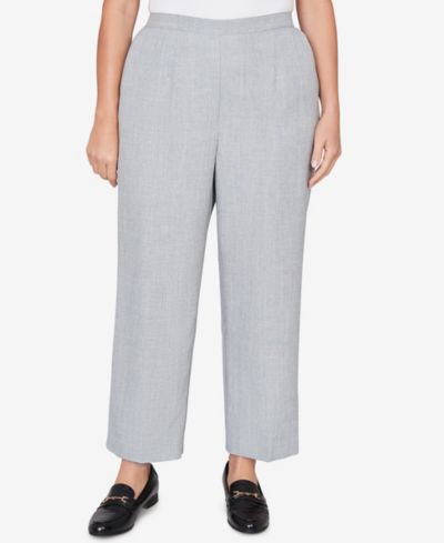 Женские брюки Alfred Dunner Plus Size Al Fresco Tailored Flat Front