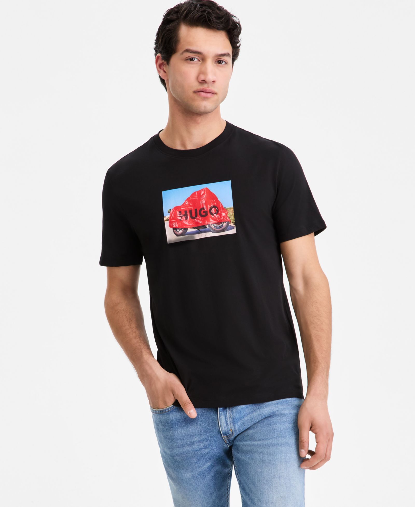 Hugo by Hugo Boss Men's Cotton Crewneck Relaxed T-Shirt