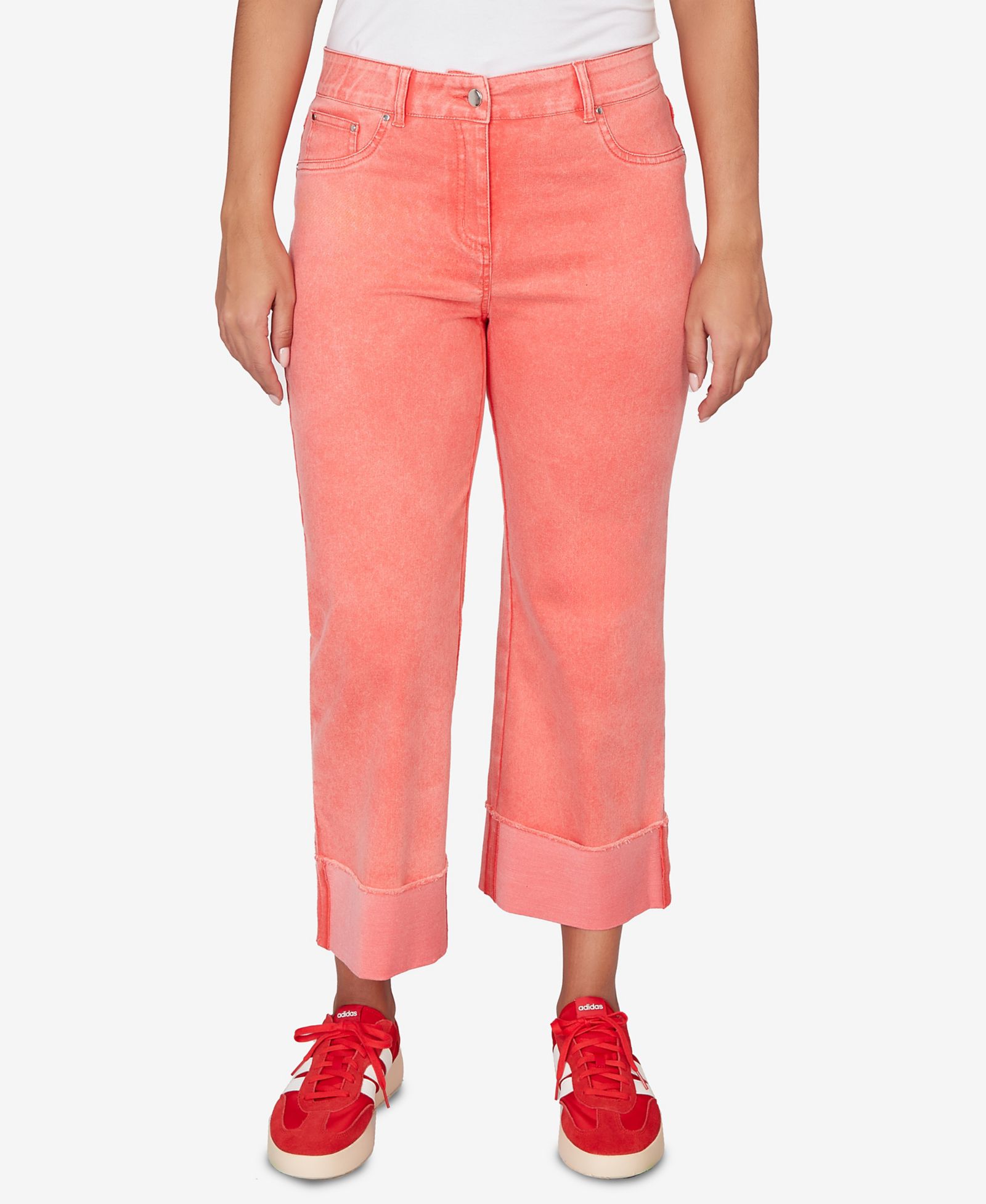Джинсы Ruby Rd. Petite Sunwashed Cuffed Colored Ankle