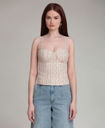 Топ Avec Les Filles Women's Sweetheart Neck Mini