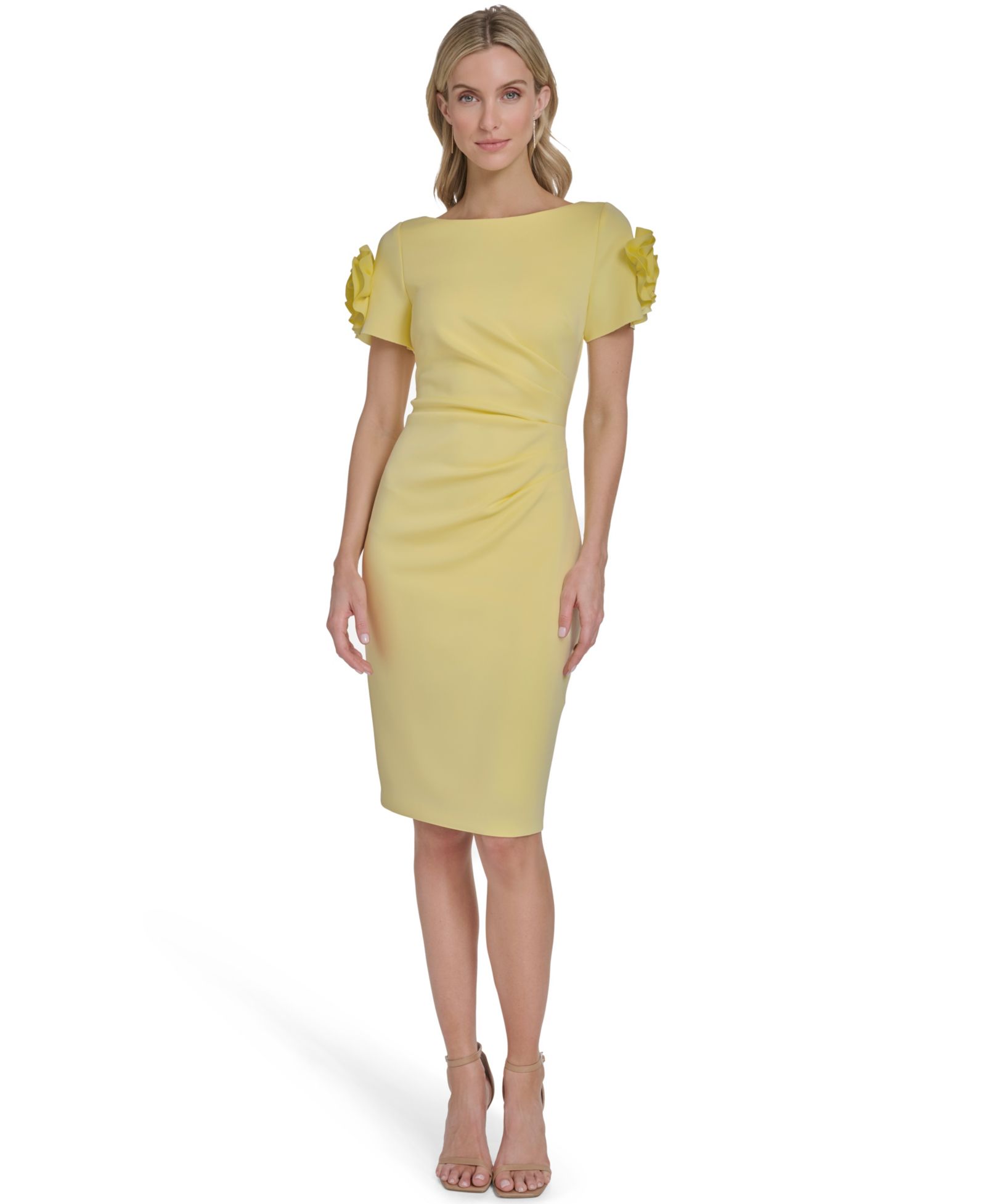Jessica Howard Women's платье с круглым вырезом и коротким рукавом