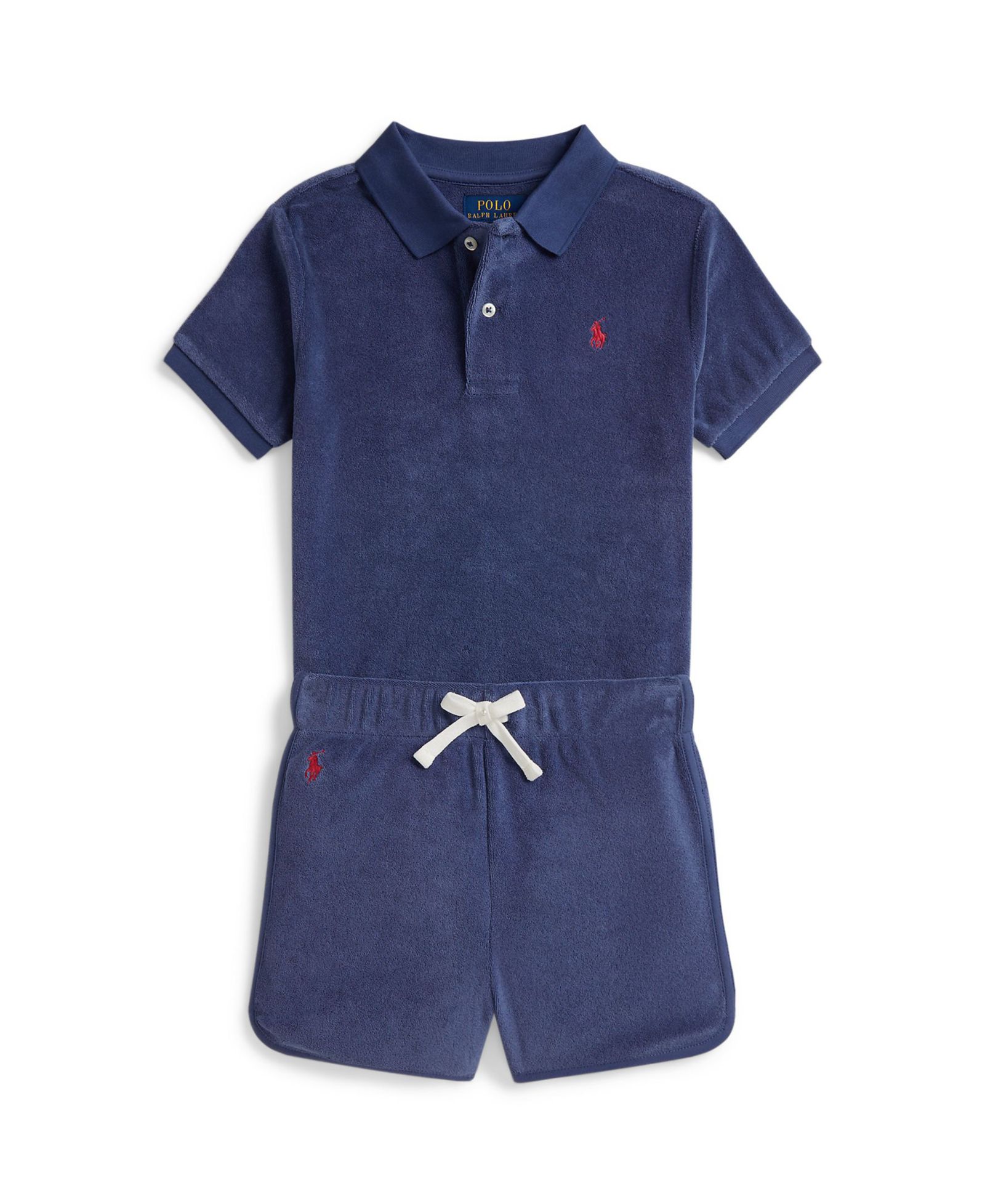 Polo Ralph Lauren Детский комплект из футболки поло и шорт из махровой ткани, 2-piece set