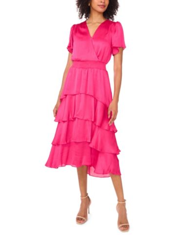 Женское платье Vince Camuto V-Neck Short-Sleeve Dress
