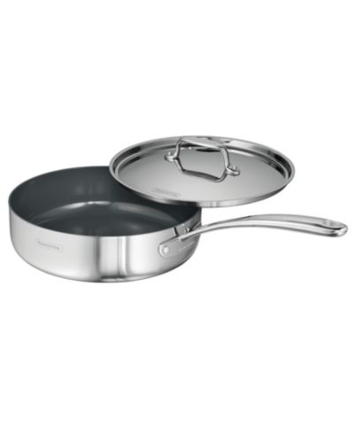 Глубокая сковорода Tramontina Utsava Tri-Ply Clad Stainless Steel 2.9-Quart Covered Deep Sauté Pan