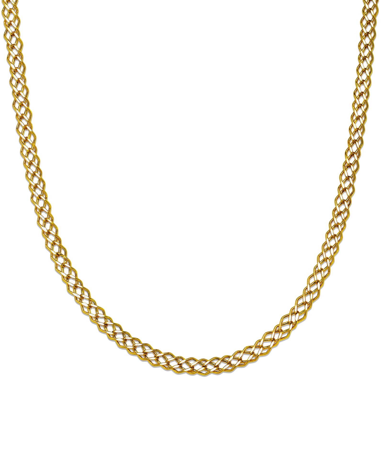 Macy's Harlequin Link Necklace in 10k Yellow Gold
