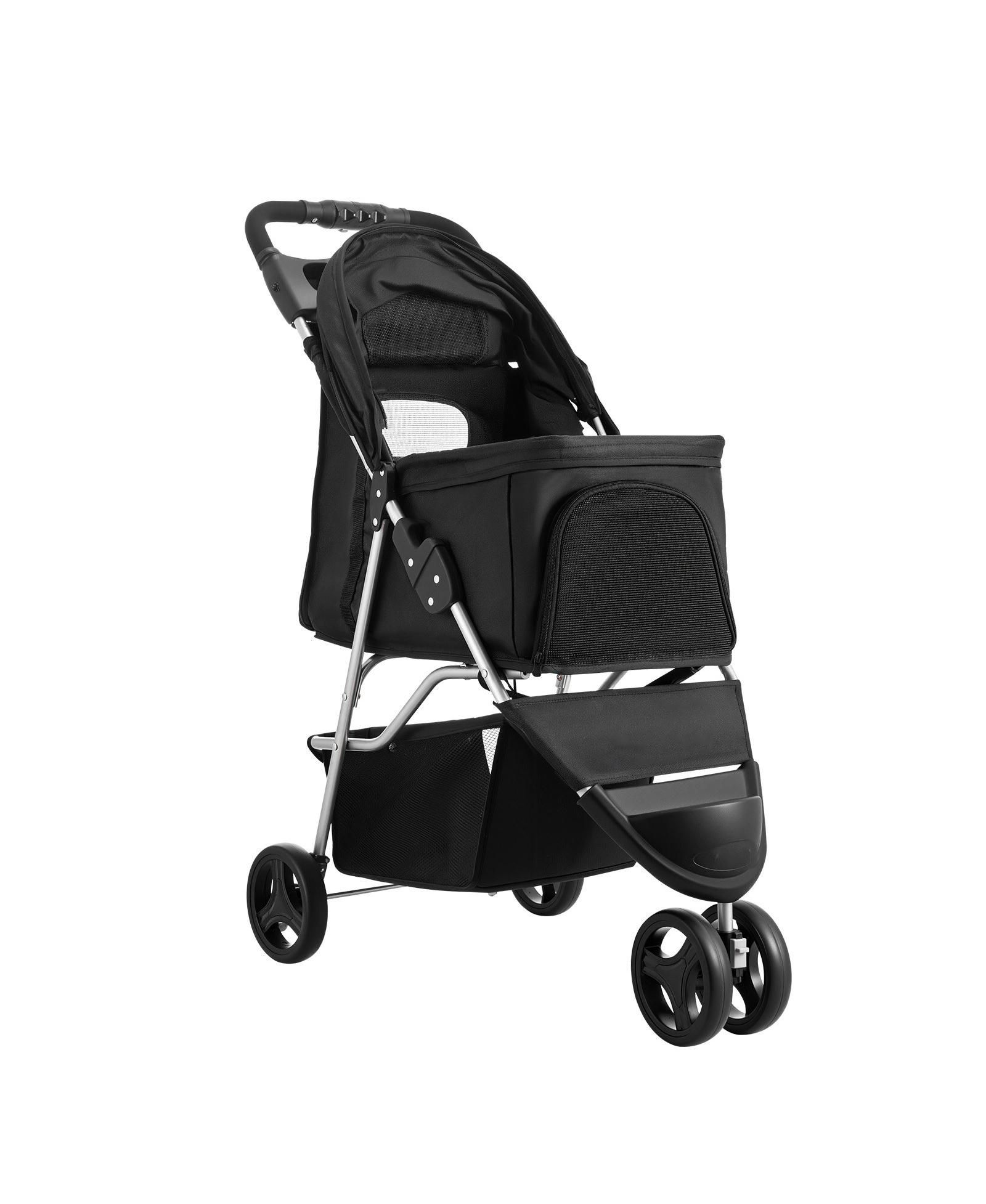 Складная трехколесная коляска для собак SUGIFT на 35 LB с подстаканниками