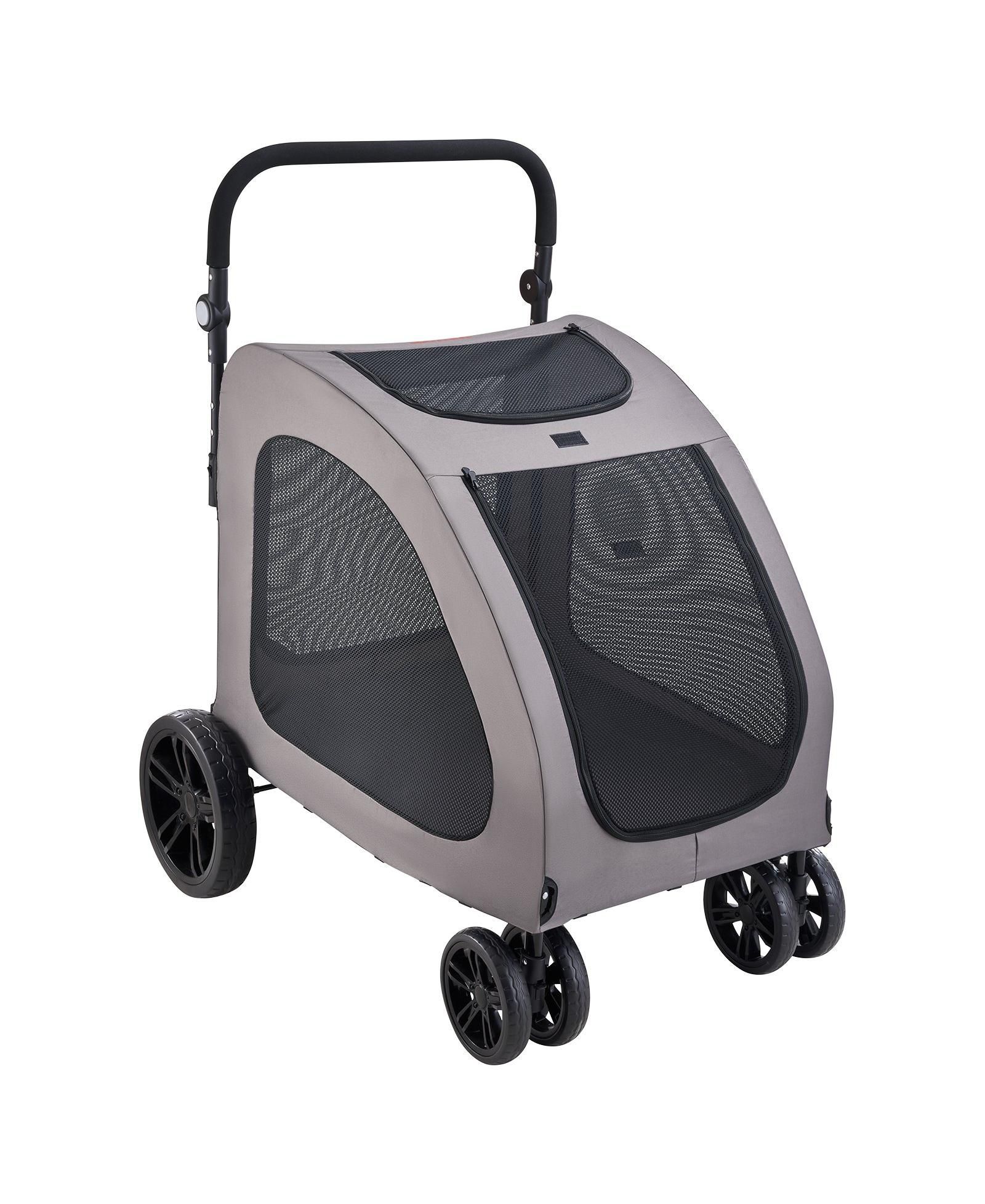 SUGIFT Pet Stroller 4-Wheel Dog Stroller 160 LB Capacity Adjustable Handle