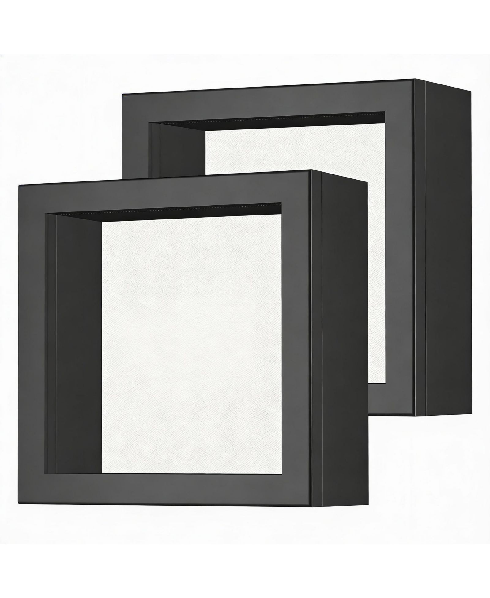 YIGII Shadow Box Frame: Magnetic Door, Linen Back, Durable Wood
