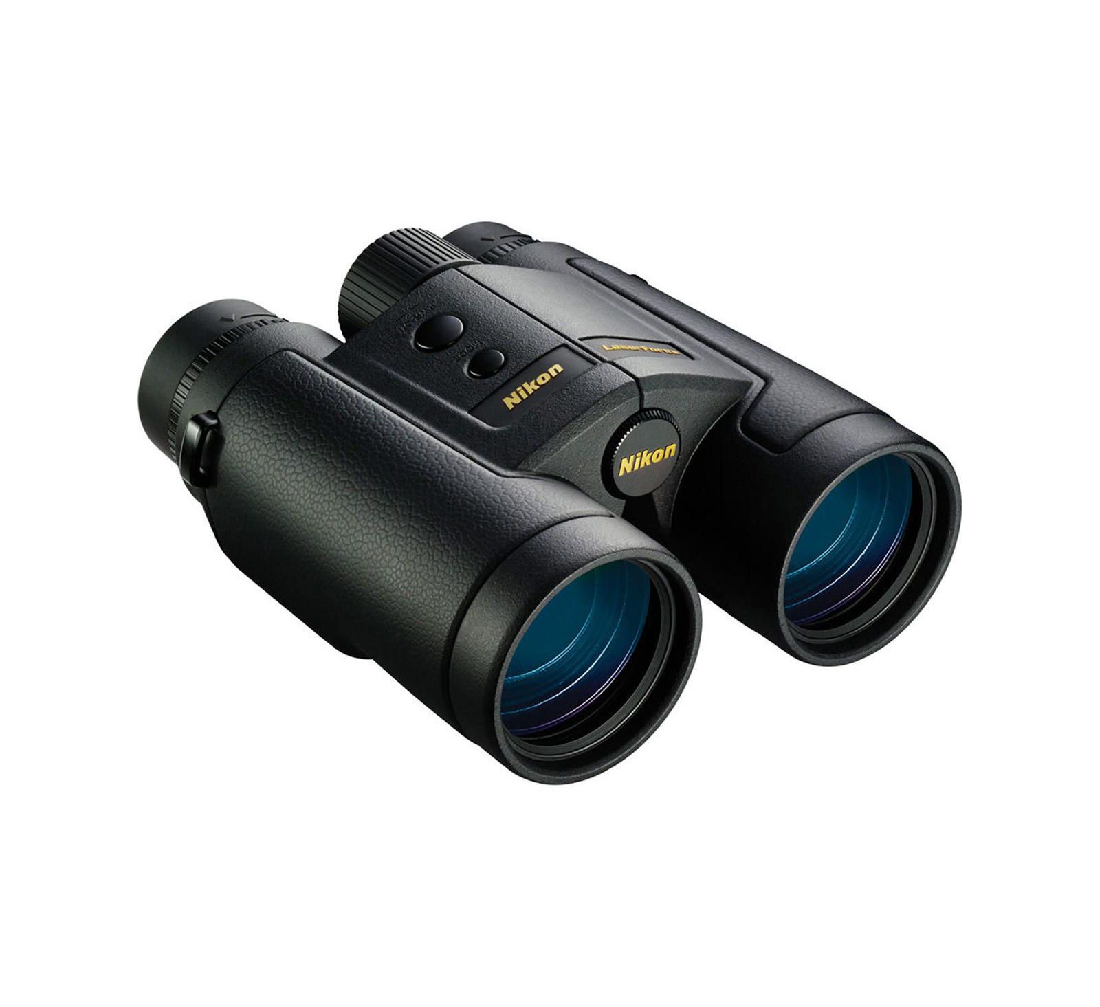 Nikon 10x42 LaserForce водонепроницаемый бинокль с призмой Roof и углом обзора 6.1 градуса, черный