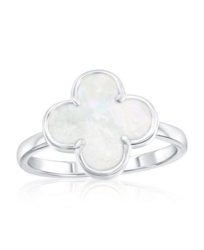 Кольцо Simona Sterling Silver Mother of Pearl Clover