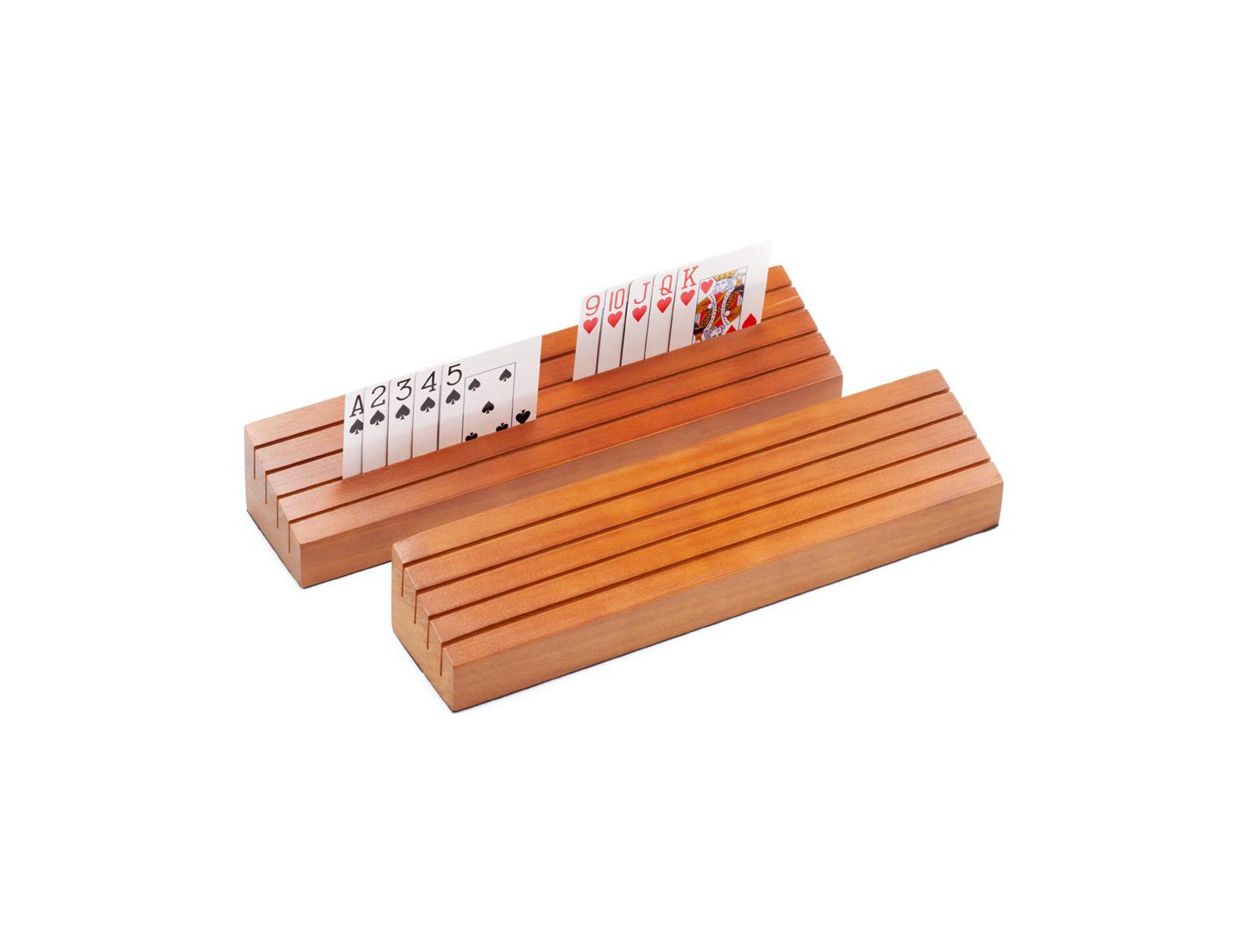 Gse Games & Sports Expert Wooden 4-Layer Card Holders, 4-Piece Set, Ages 3+