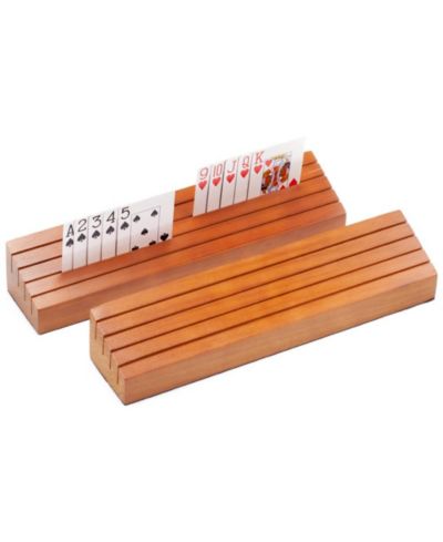 Gse Games & Sports Expert Wooden 4-Layer Card Holders, 4-Piece Set, Ages 3+
