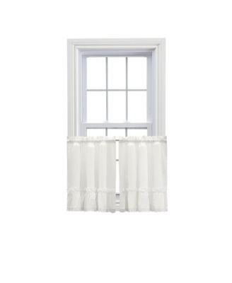 Ellis Curtain Madelyn Ruflled Victorian 1.5" Rod Pocket Window Curtain