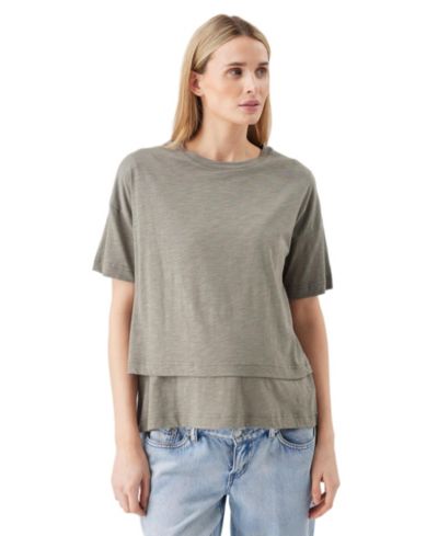 Женская футболка для беременных Ripe Maternity Claud Nursing Tee, цвет Moss
