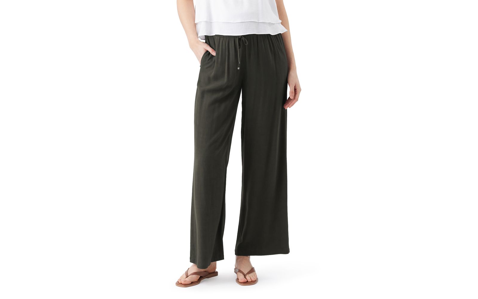 Женские брюки Ripe Maternity Wide Leg Tencel Olive