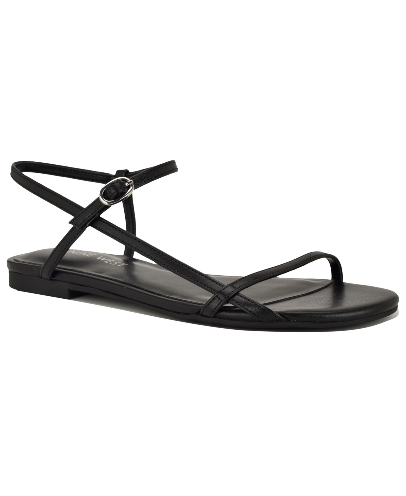 Nine West Women's Masow Round Toe Strappy Flat Sandals