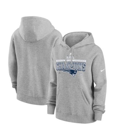 Nike Женское худи New England Patriots 2025 AFC Conference Champs Locker Room Trophy Collection, темно-серый меланж