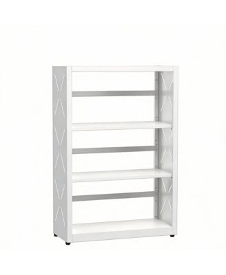 YIGII 3-Tier Metal Bookcase with Adjustable Shelves for Home Office
