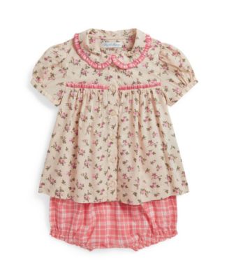 Детское цветочное платье-рубашка Polo Ralph Lauren и бомбер Gingham