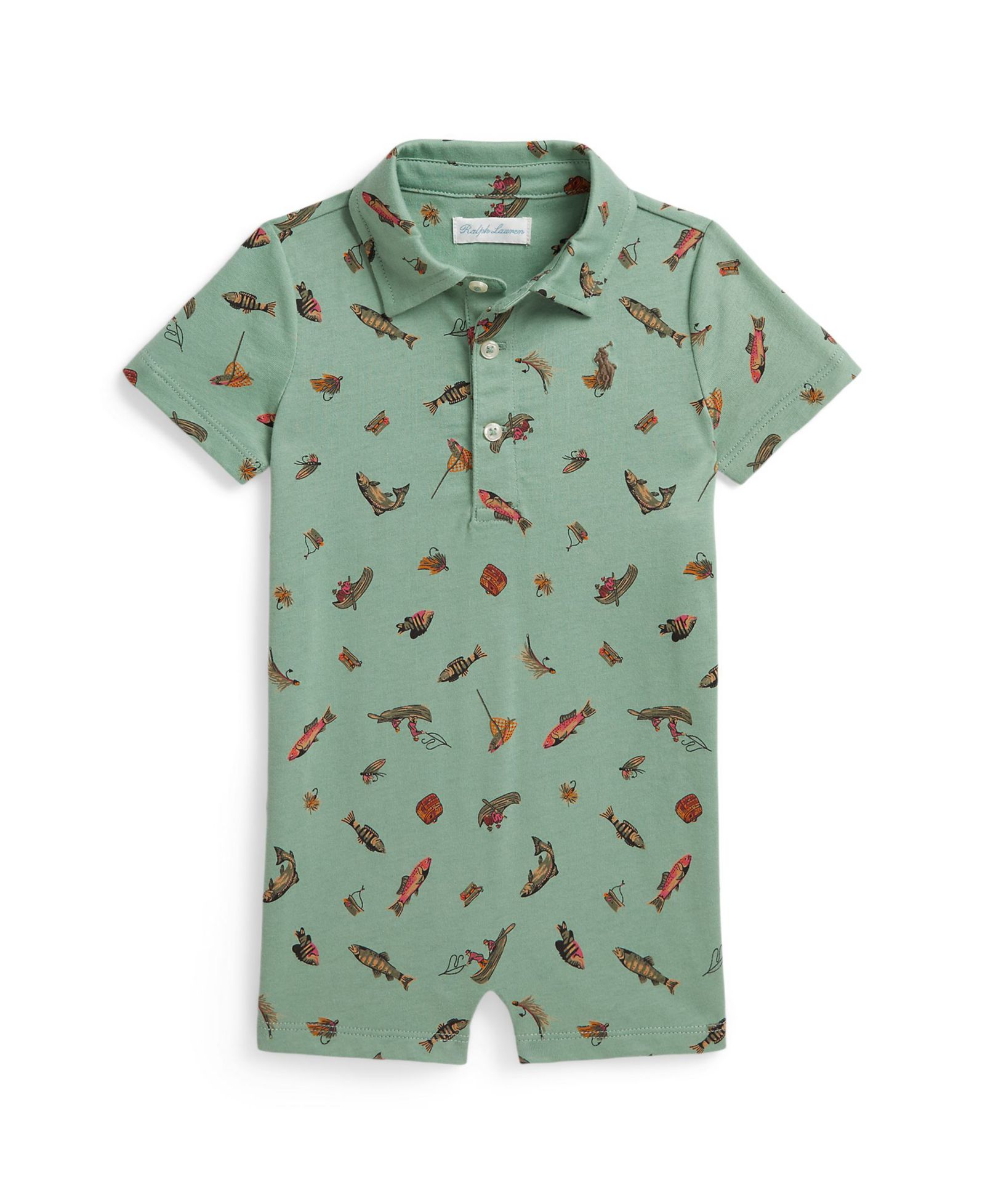 Мужской комбинезон Polo Ralph Lauren Baby Boys' Fishing-Print Polo Shortall