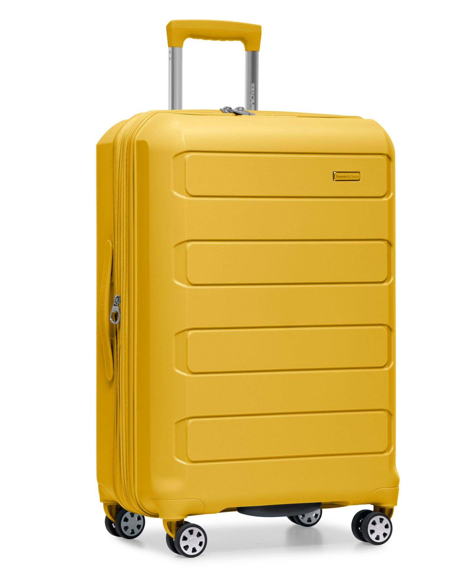 Чемодан Traveler's Choice Pagosa Medium Checked Hardside Expandable Spinner