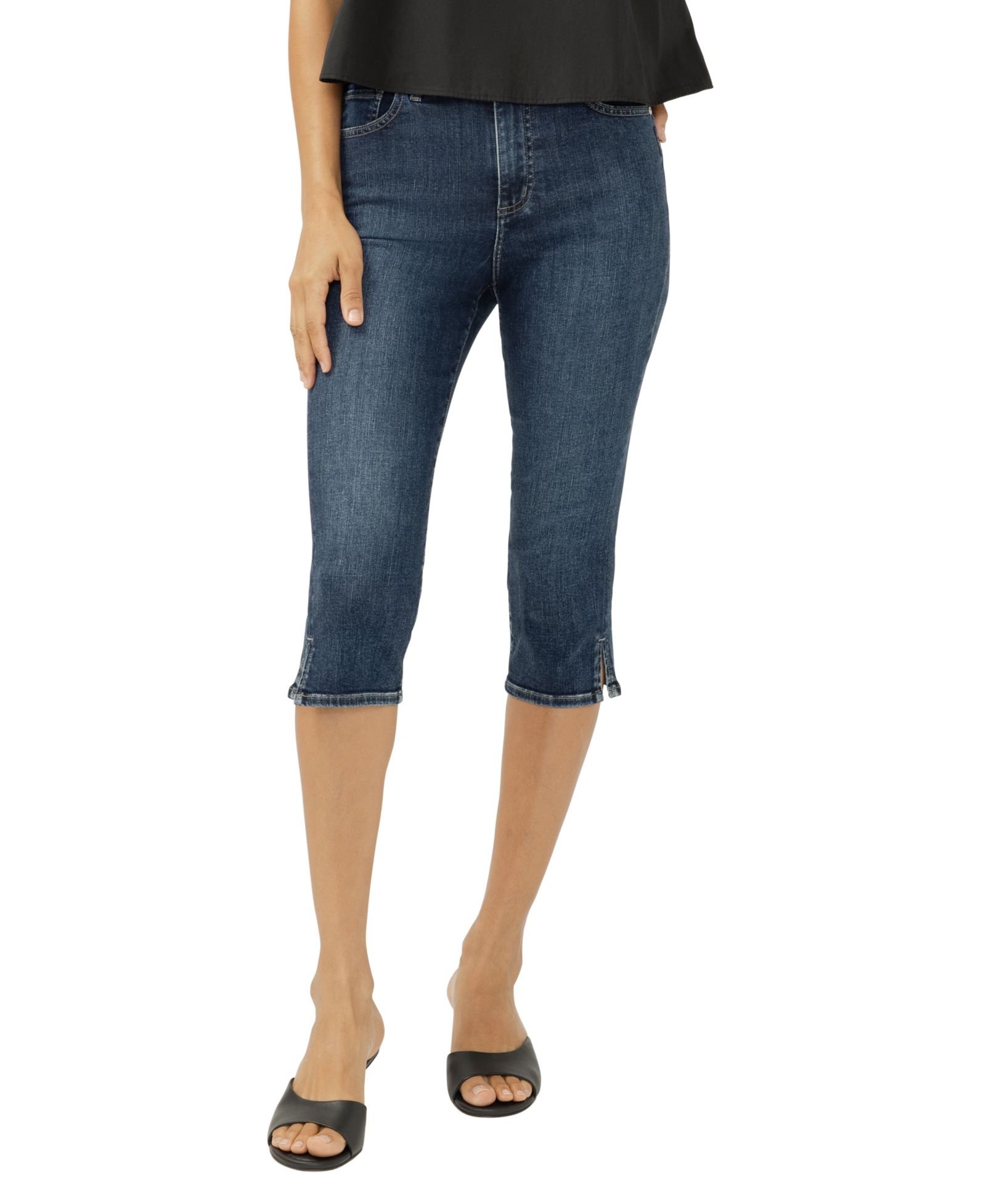 Silver Jeans Co. Women's Isbister High-Rise Capri Jeans