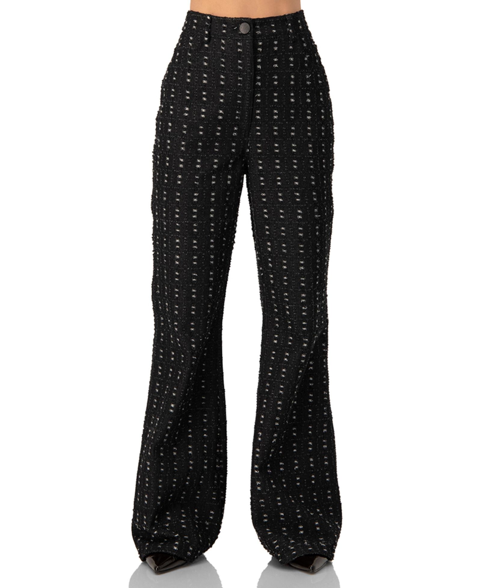 Ivonne Women's Textured Wide-Leg Jeans