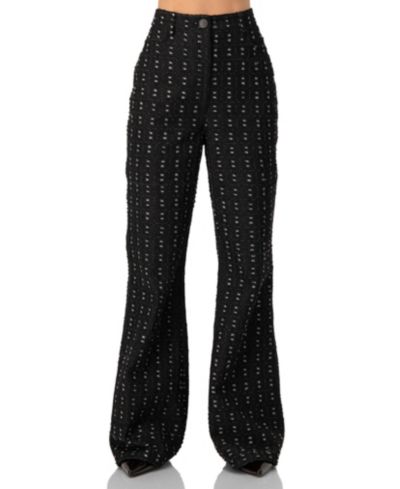 Ivonne Women's Textured Wide-Leg Jeans