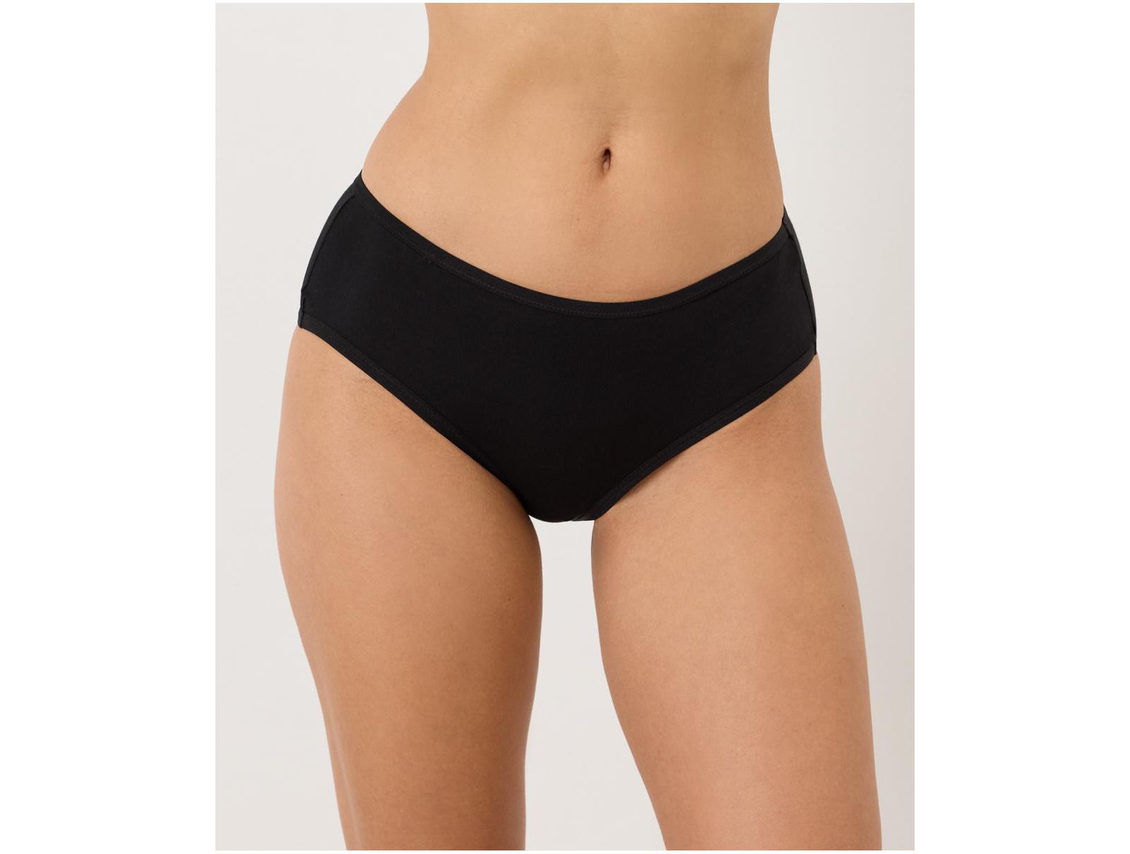 Pact Women's Everyday Mid Rise Hipster 5-Pack Made with Organic Cotton