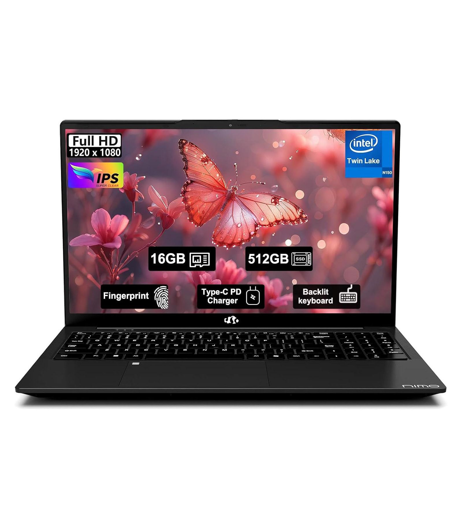 Nimo Student 15.6" Anti-Glare Windows 11 Laptop