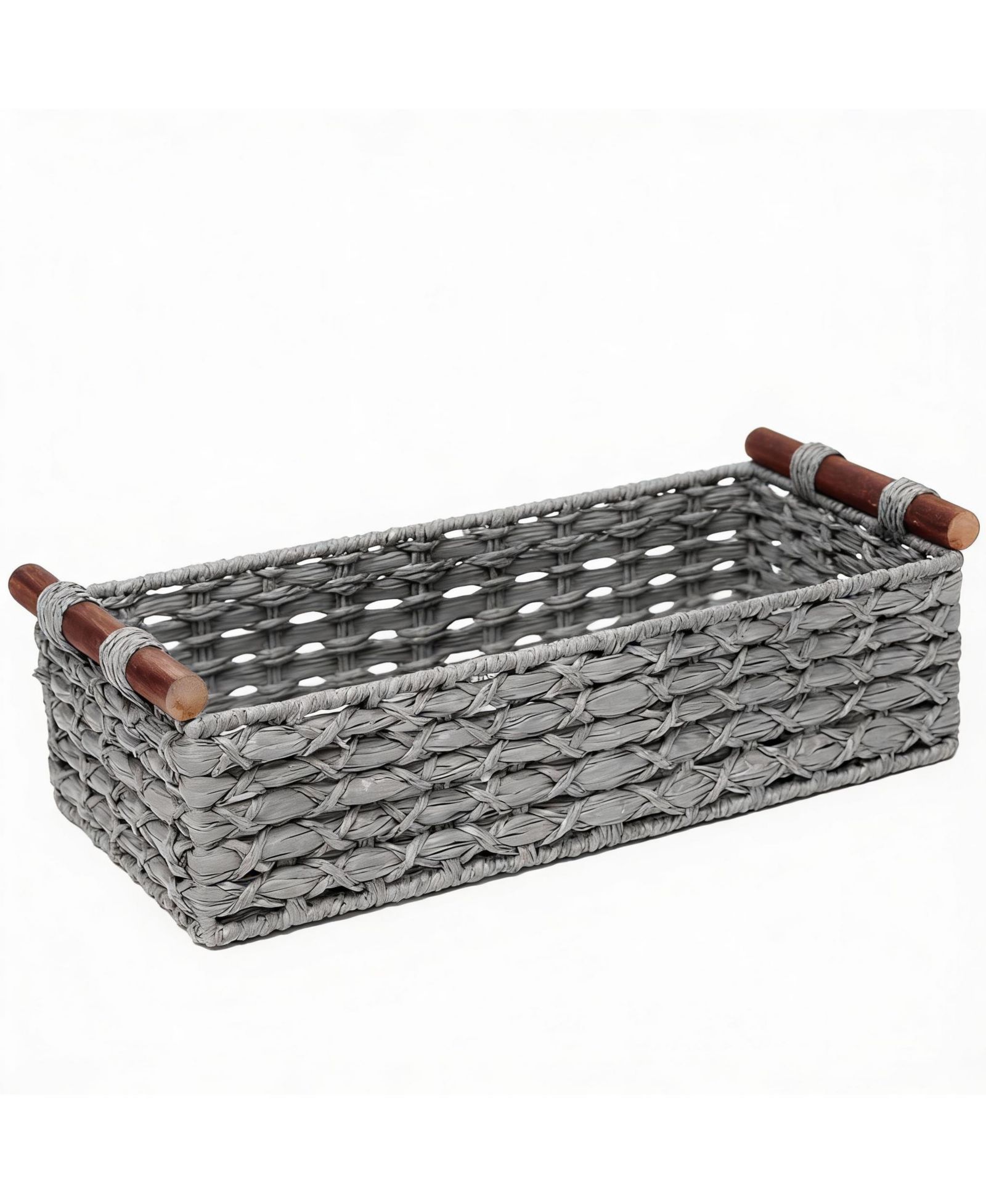 YIGII Handmade Paper Rope Storage Basket - Multi-use, Decorative, Compact