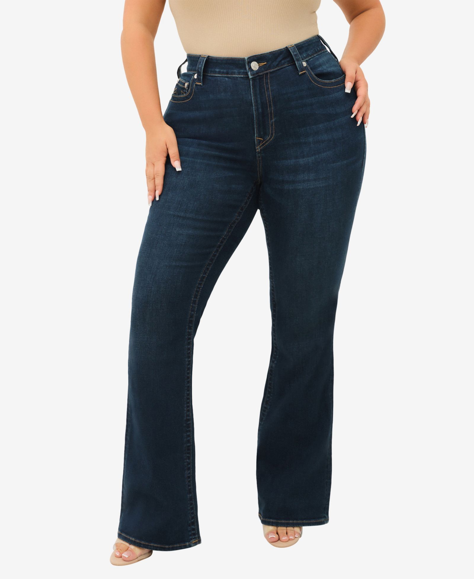 True Religion Джинсы Becca Mid-Rise Bootcut Plus Size