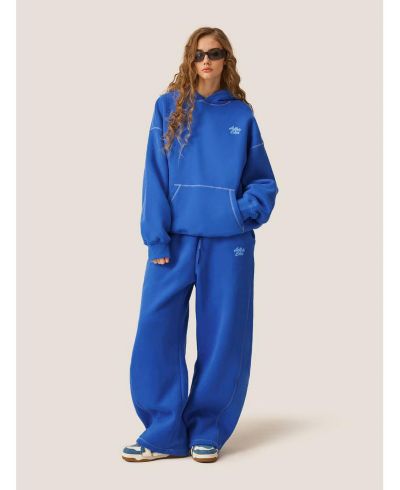 Aelfric Eden Women's Cloud Essential Fleece Pullover Hoodie Super Baggy Set