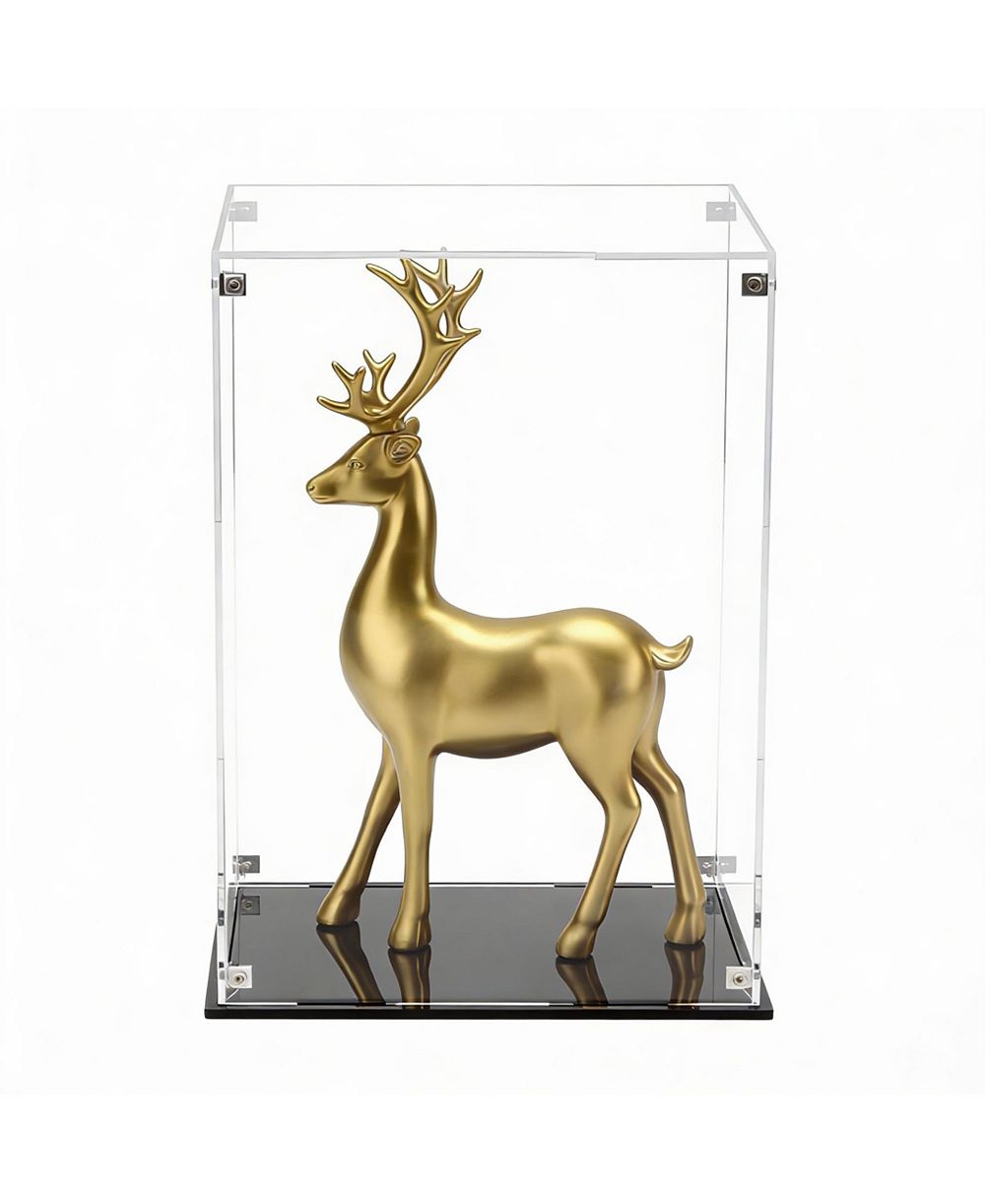 YIGII Clear Acrylic Display Box for Collectibles, Easy Assembly