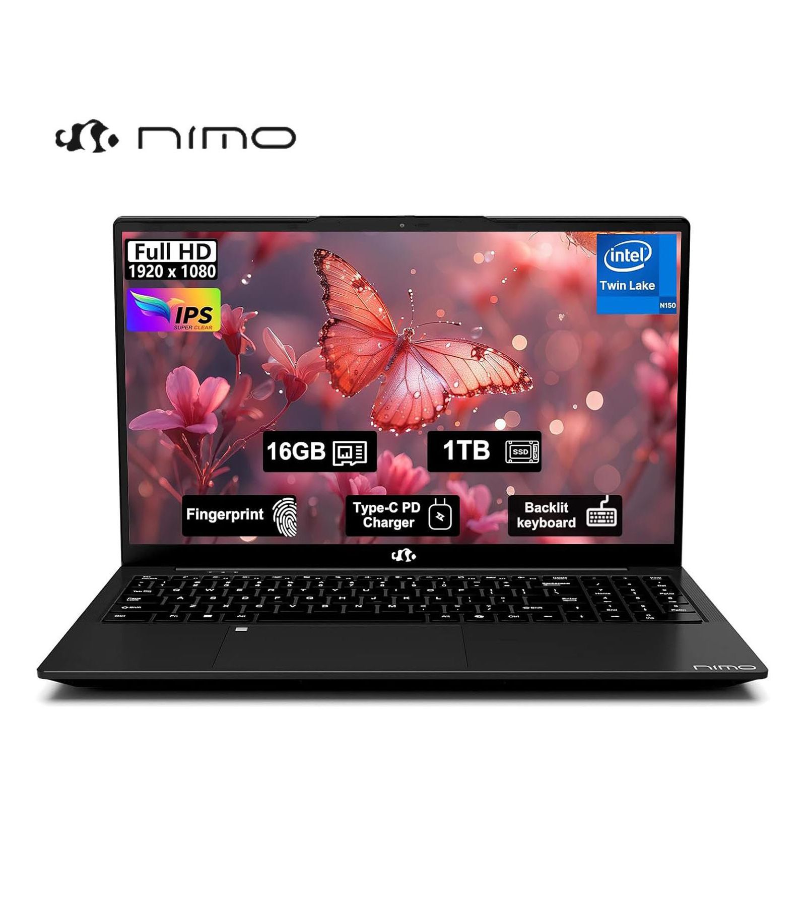 Nimo N157 15.6" Anti-Glare Touchscreen Laptop