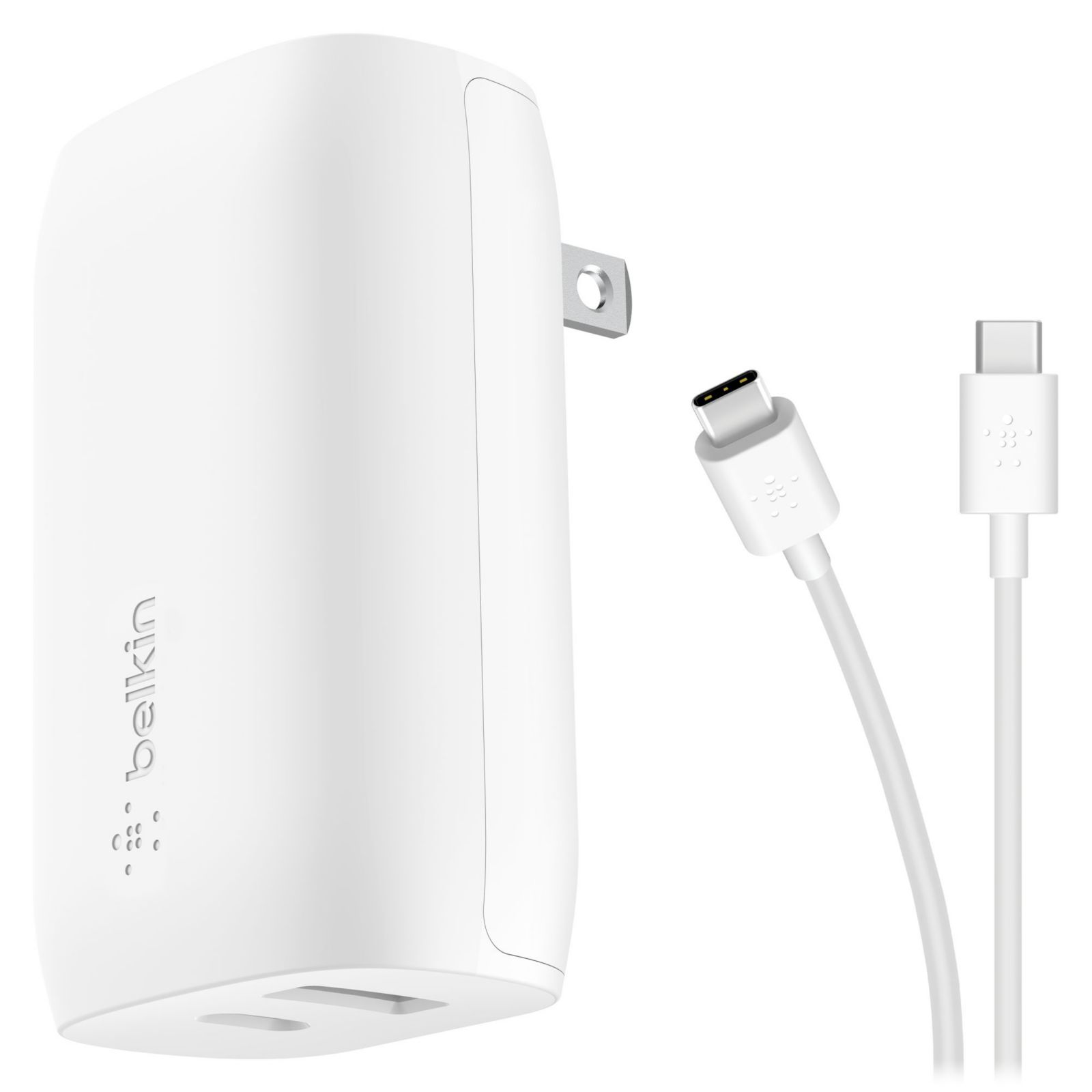Сетевое зарядное устройство Belkin Dual Port USB A и USB C PD 37W с PPS