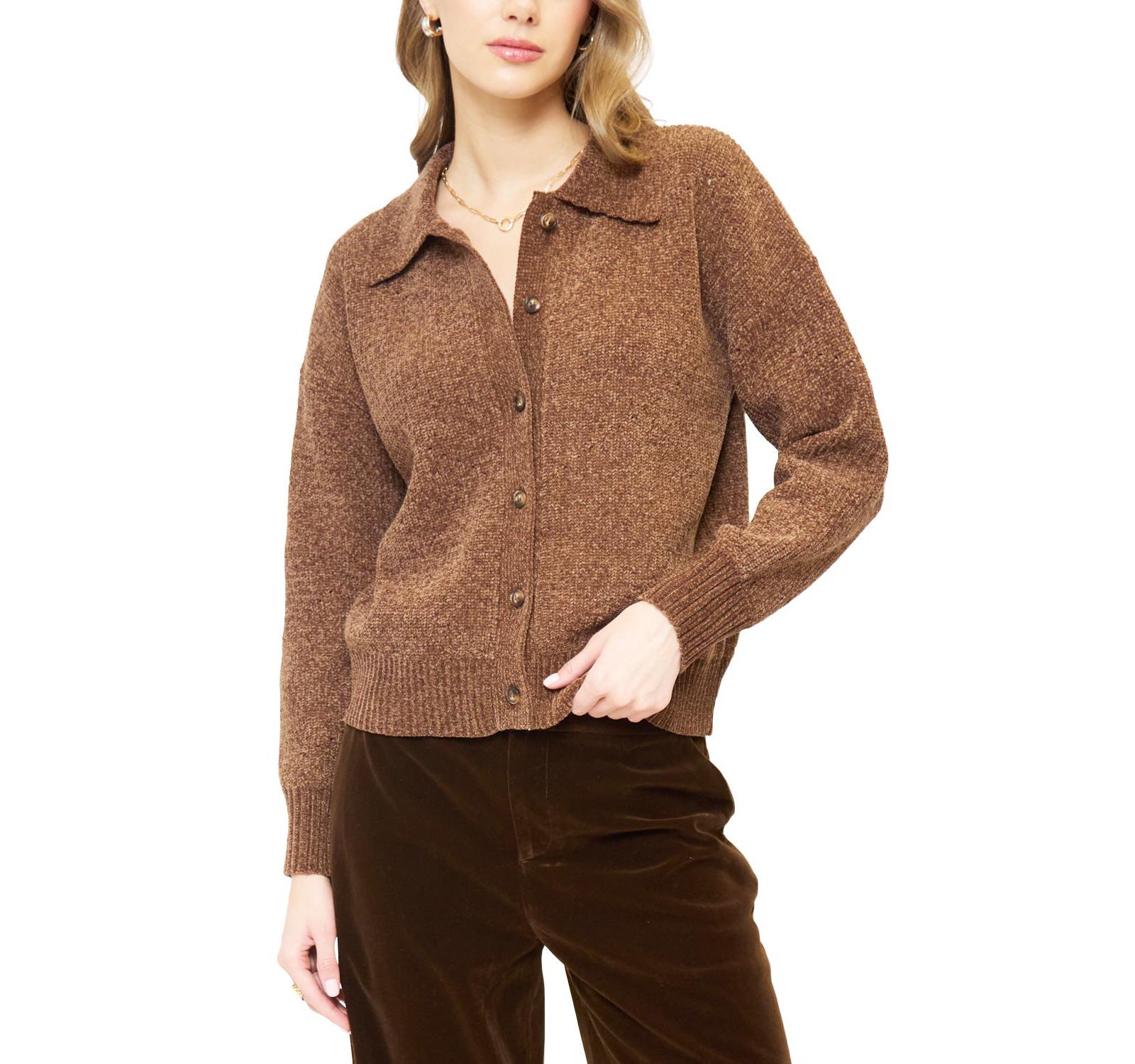 Central Park West Women's Stella Robbie Polo Sweater