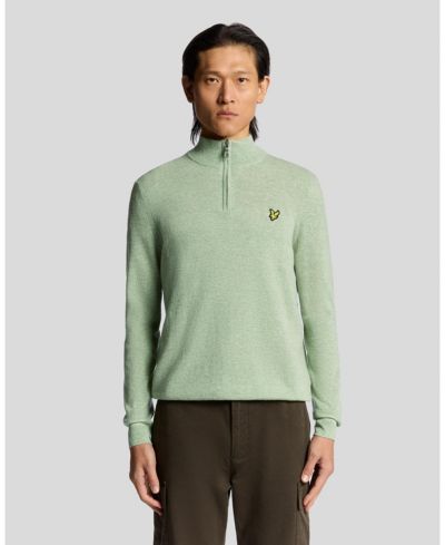 Мужской джемпер Lyle & Scott из смеси шерсти ягненка с молнией