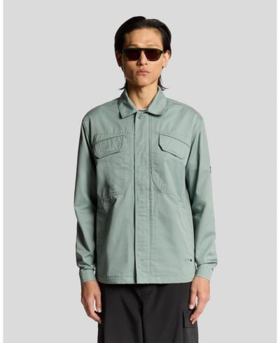 Lyle & Scott Мужская рубашка с длинным рукавом и несколькими карманами