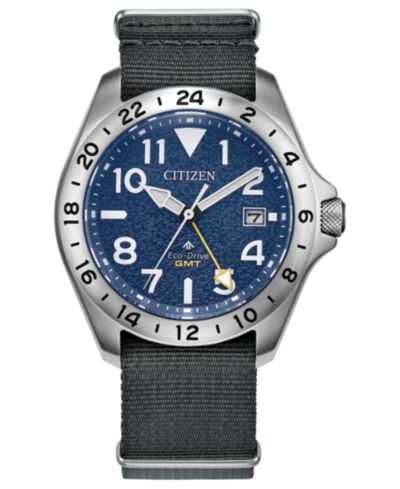 Мужские часы Citizen Promaster Land Tough GMT, нейлон, 39.5mm