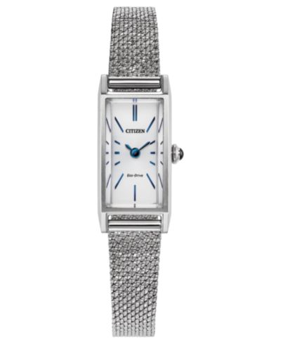 Citizen Женские часы Citizen Fio Silver-Tone Stainless Steel, 14.3mm