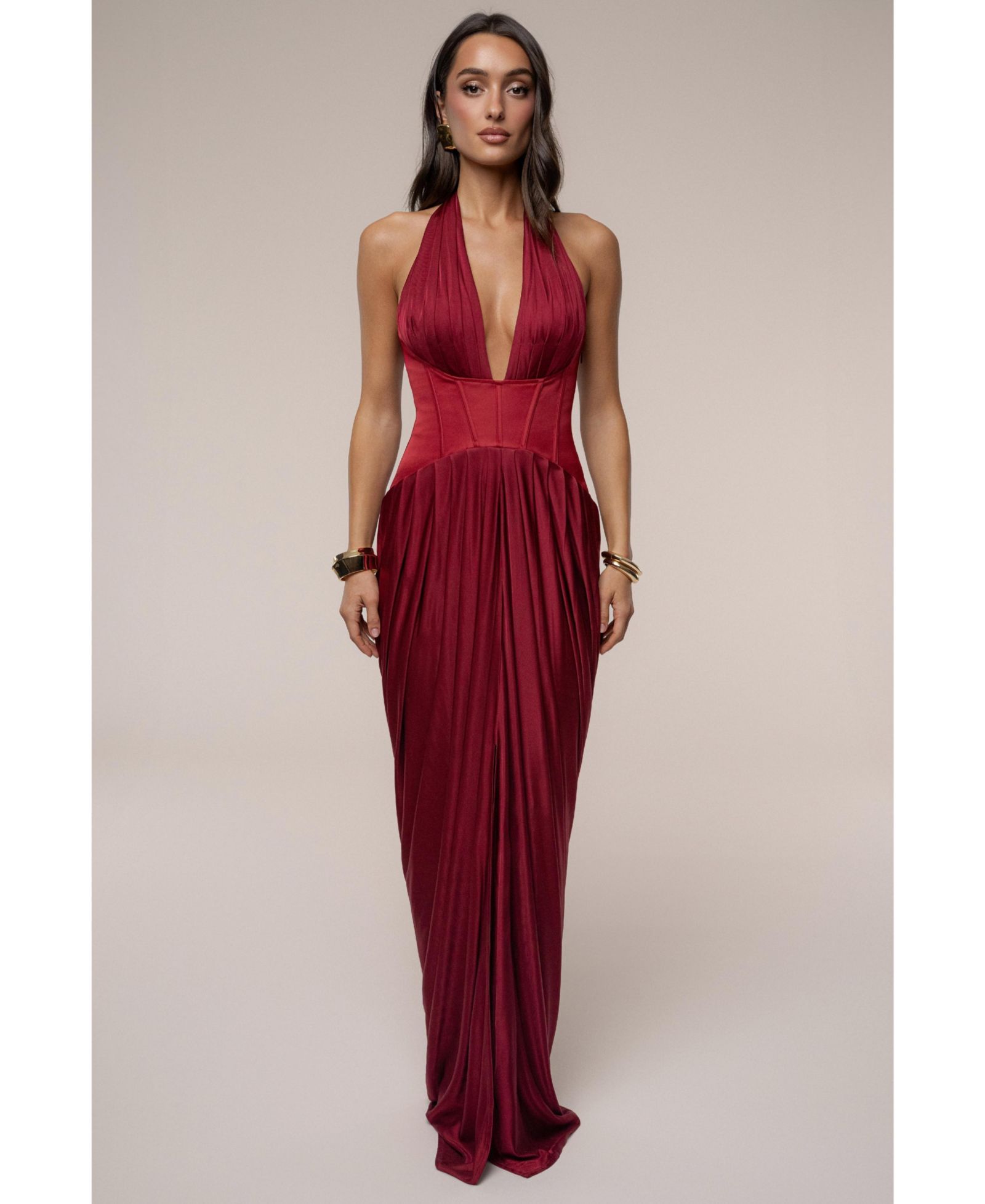 Женское платье макси JLUXLABEL Drape And Destiny
