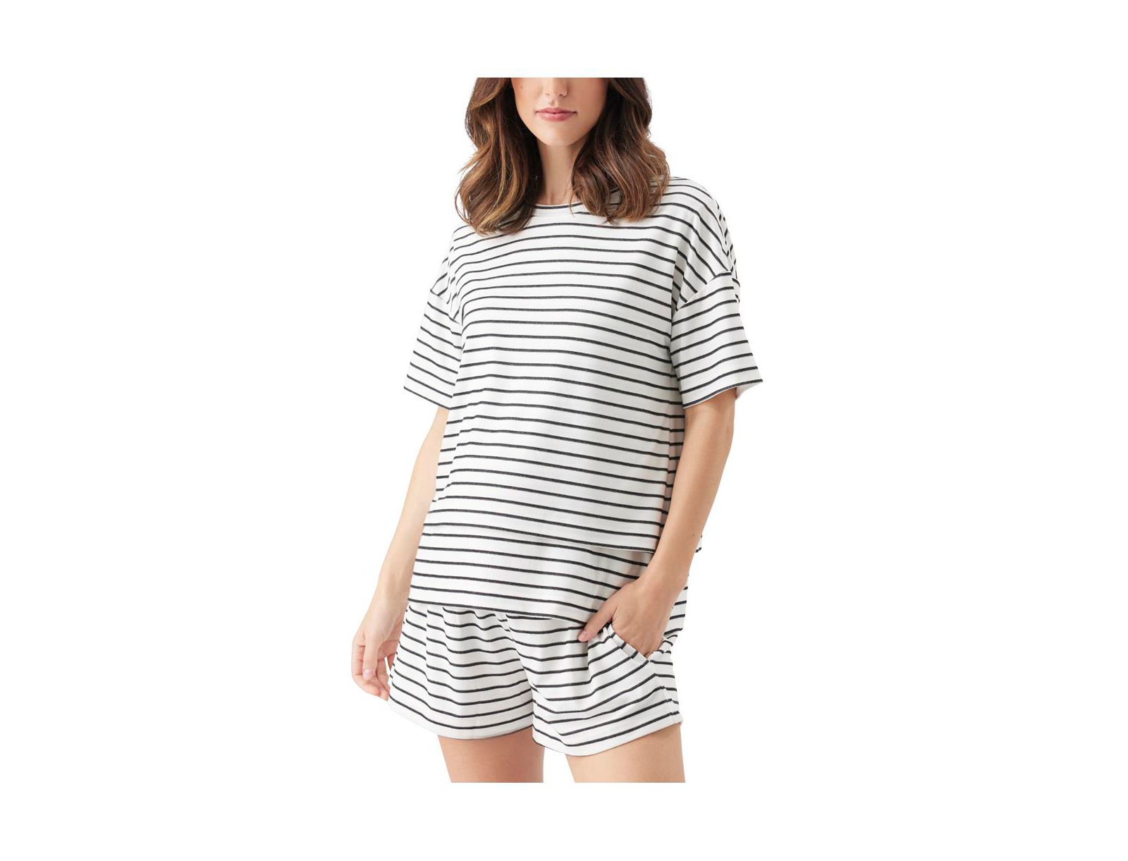 Ripe Maternity Women's Maternity Jada Stripe Nursing Tee